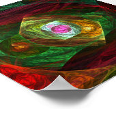 Abstracte dynamische verbindingen poster (Hoek)