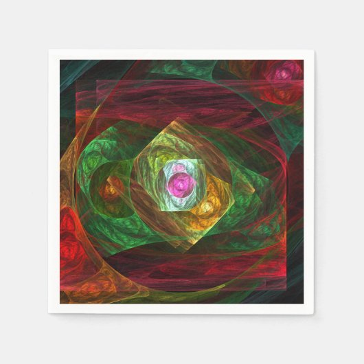 Abstracte dynamische verbindingen servet (Voorkant)