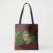 Abstracte dynamische verbindingen tote bag (Voorkant)