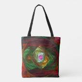 Abstracte dynamische verbindingen tote bag (Achterkant)