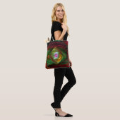 Abstracte dynamische verbindingen tote bag (Op model)