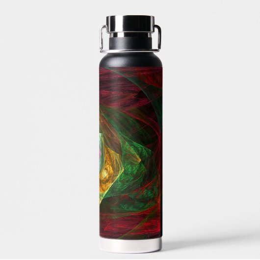 Abstracte dynamische verbindingen waterfles (Achterkant)