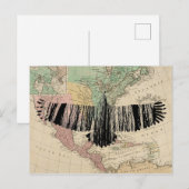 Abstracte Eagle Tree Silhouettes Natuur Animal Art Briefkaart (Voorkant / Achterkant)