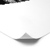 Abstracte Eagle Tree Silhouettes Natuur Animal Art Poster (Hoek)