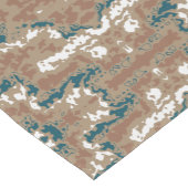 Abstracte Earth Camouflage Brown Korte Tafelloper (Hoek)