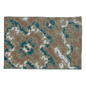 Abstracte Earth Camouflage Brown Kussensloop (Achterkant)