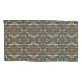 Abstracte Earth Camouflage Brown Kussensloop (Achterkant-Rechts)