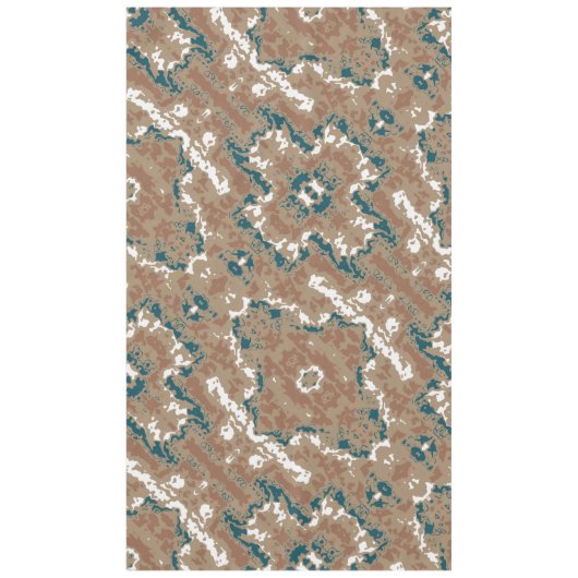 Abstracte Earth Camouflage Brown Tafelkleed (Voorkant)