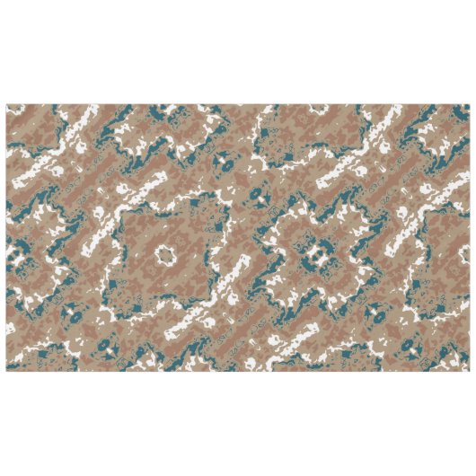 Abstracte Earth Camouflage Brown Tafelkleed (Voorkant (Horizontaal))