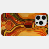 Abstracte Earth Tone Swirl Art Print Case-Mate iPhone Case (Achterkant (horizontaal))