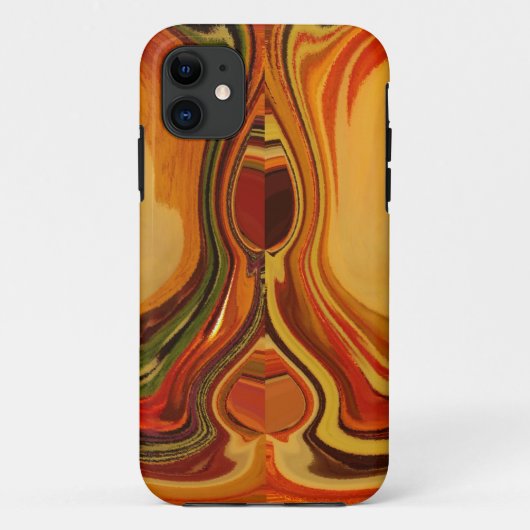 Abstracte Earth Tone Swirl Art Print Case-Mate iPhone Case (Achterkant)