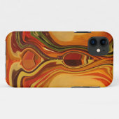 Abstracte Earth Tone Swirl Art Print Case-Mate iPhone Case (Achterkant (horizontaal))