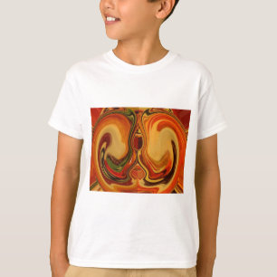 Abstracte Earth Tone Swirl Art Print T-shirt