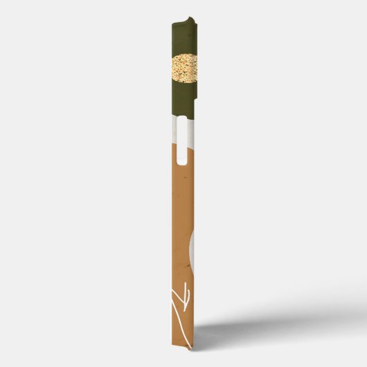 Abstracte Earth Tone Telefoonhoes – Minimalistisch Case-Mate iPhone Case (Achterkant / Rechts)