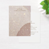 Abstracte Earth Tones Glitter Earring Display Kaar Visitekaartje (Bureau)