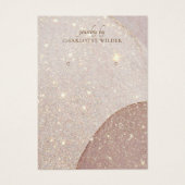Abstracte Earth Tones Glitter Earring Display Kaar Visitekaartje (Voorkant)