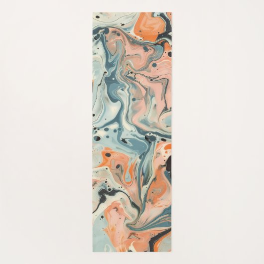 Abstracte Ebru Yogamat (Achterkant)