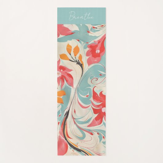 Abstracte Ebru Yogamat (Voorkant)