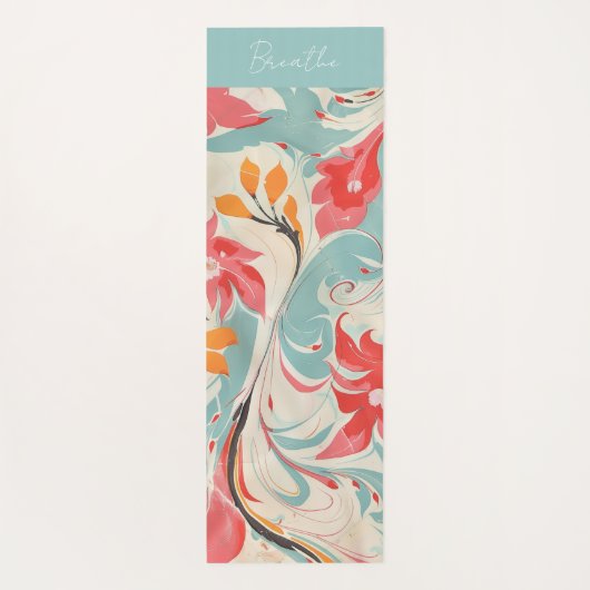 Abstracte Ebru Yogamat (Achterkant)
