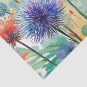 Abstracte Echinops Flowers Tissuepapier (Detail)