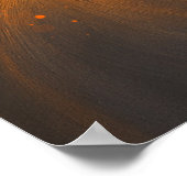 Abstracte echo's van vlammen poster (Hoek)
