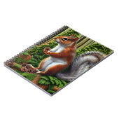 Abstracte eekhoorn met Pinecones Notitieboek (Linkerzijde)