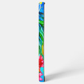 Abstracte eenhoornbloemen waterverf Art Samsu Samsung Galaxy Hoesje (Linkerkant)