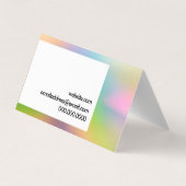 Abstracte eenvoudige kleur visitekaartje (Achterkant)