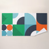 Abstracte eenvoudige vormen badhanddoek (Badhanddoek)