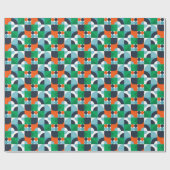 Abstracte eenvoudige vormen cadeaupapier (Vlak)