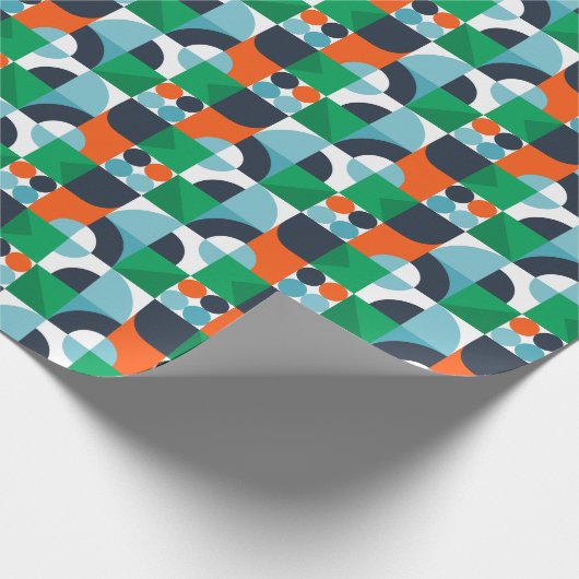 Abstracte eenvoudige vormen cadeaupapier (Hoek)