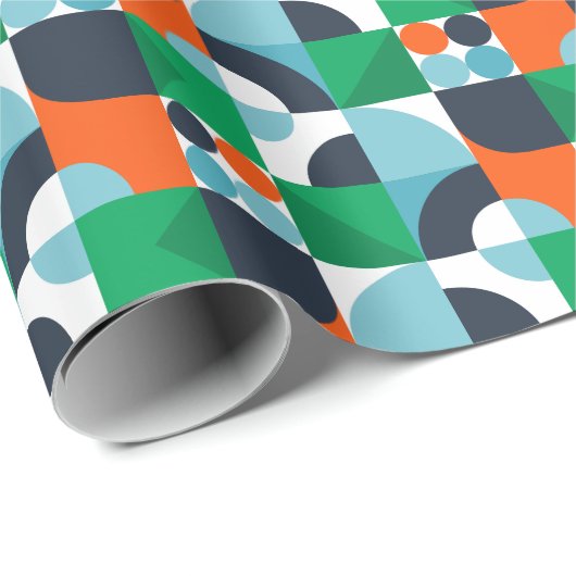 Abstracte eenvoudige vormen cadeaupapier (Rol Hoek)