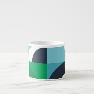 Abstracte eenvoudige vormen espresso kop