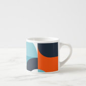 Abstracte eenvoudige vormen espresso kop (Rechts)