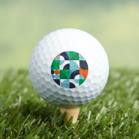 Abstracte eenvoudige vormen golfballen (Insitu Shirt)