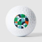 Abstracte eenvoudige vormen golfballen (Voorkant)