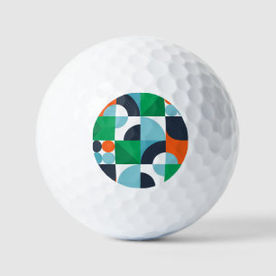 Abstracte eenvoudige vormen golfballen