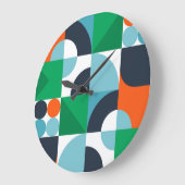Abstracte eenvoudige vormen grote klok (Hoek)