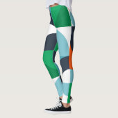 Abstracte eenvoudige vormen leggings (Links)