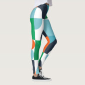 Abstracte eenvoudige vormen leggings (Rechts)