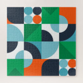 Abstracte eenvoudige vormen legpuzzel (Horizontaal)