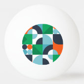 Abstracte eenvoudige vormen pingpongbal (Achterkant)