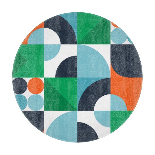 Abstracte eenvoudige vormen snijplank (Voorkant)