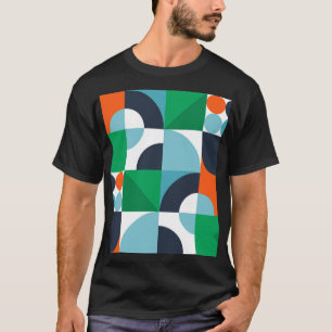 Abstracte eenvoudige vormen t-shirt