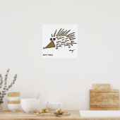 Abstracte egel afdrukken poster (Keuken)