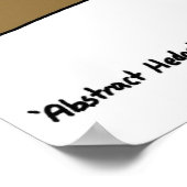 Abstracte egel afdrukken poster (Hoek)
