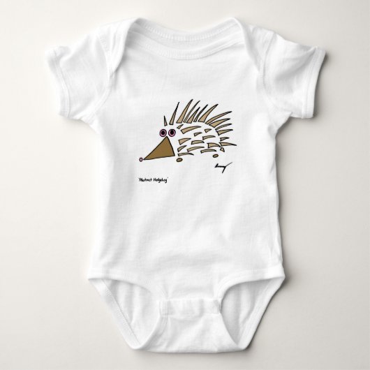 Abstracte Egel-Baby Creeper Romper (Voorkant)