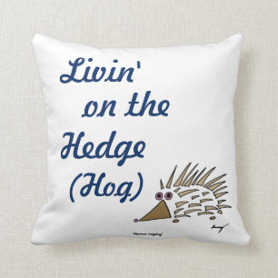 Abstracte egel "Livin" op de Hedge Hog Pillow Kussen