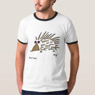 Abstracte Egel Mannen Ringer T-Shirt