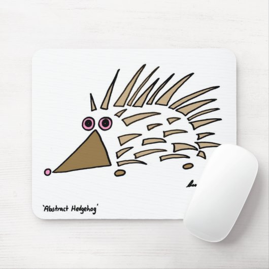 Abstracte Egel Mousepad Muismat (Met muis)